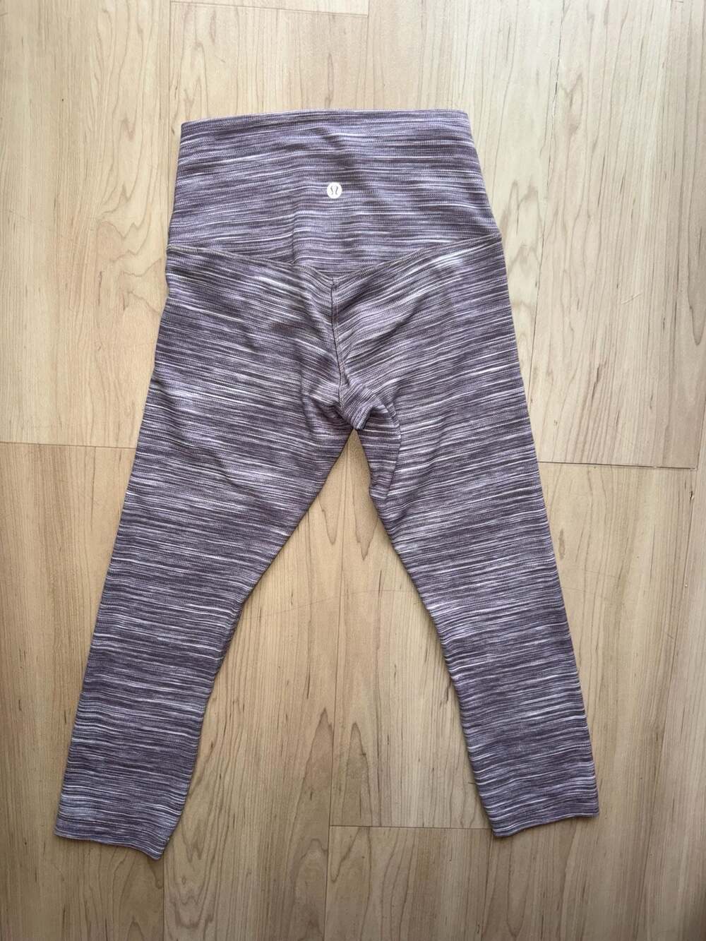 Lululemon Wunder Under High-Rise Crop 21" Space Dye Purple Size 4 - Picture 3 of 5